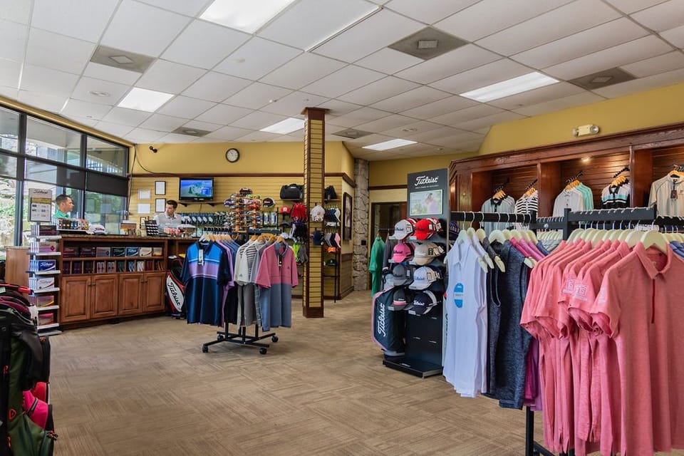 proshop located in the clubhouse