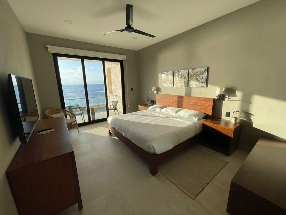Master bedroom with a view.
