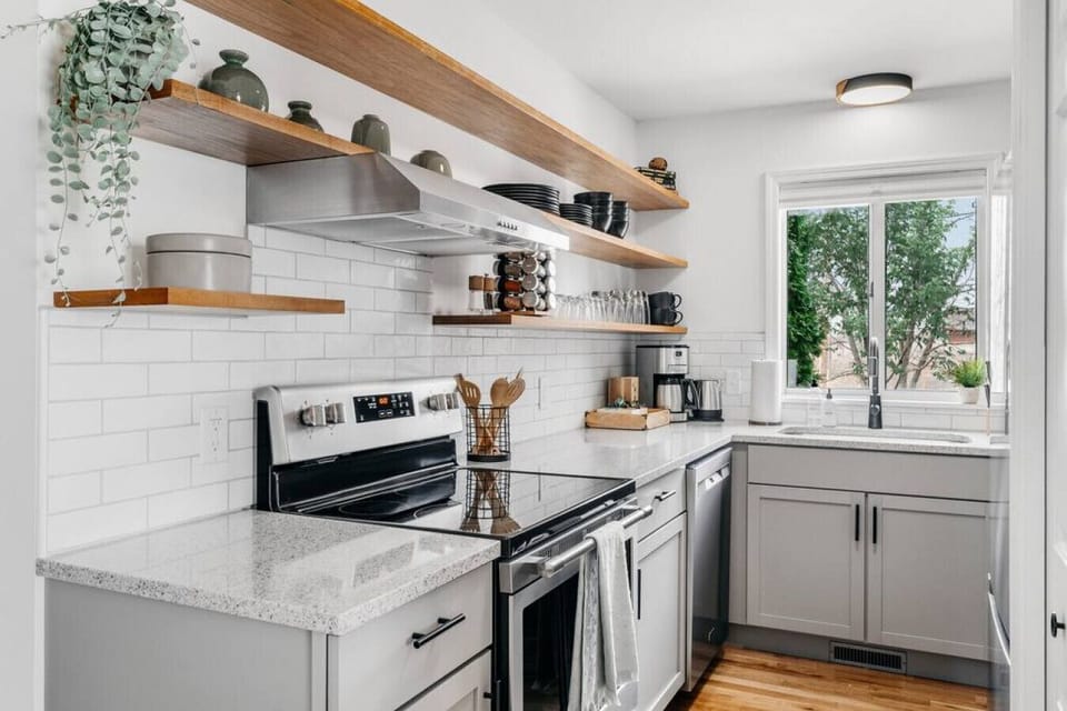 Fully equipped kitchen for all your cooking needs.