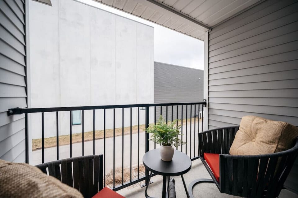 Balcony off the living room area.  Enjoy the fresh air from here.