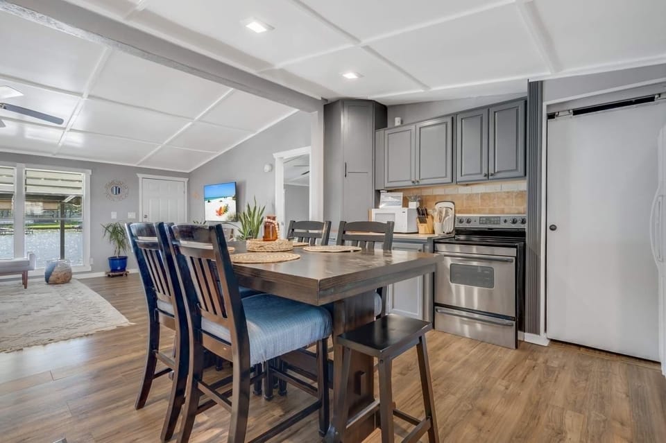 Fully stocked kitchen