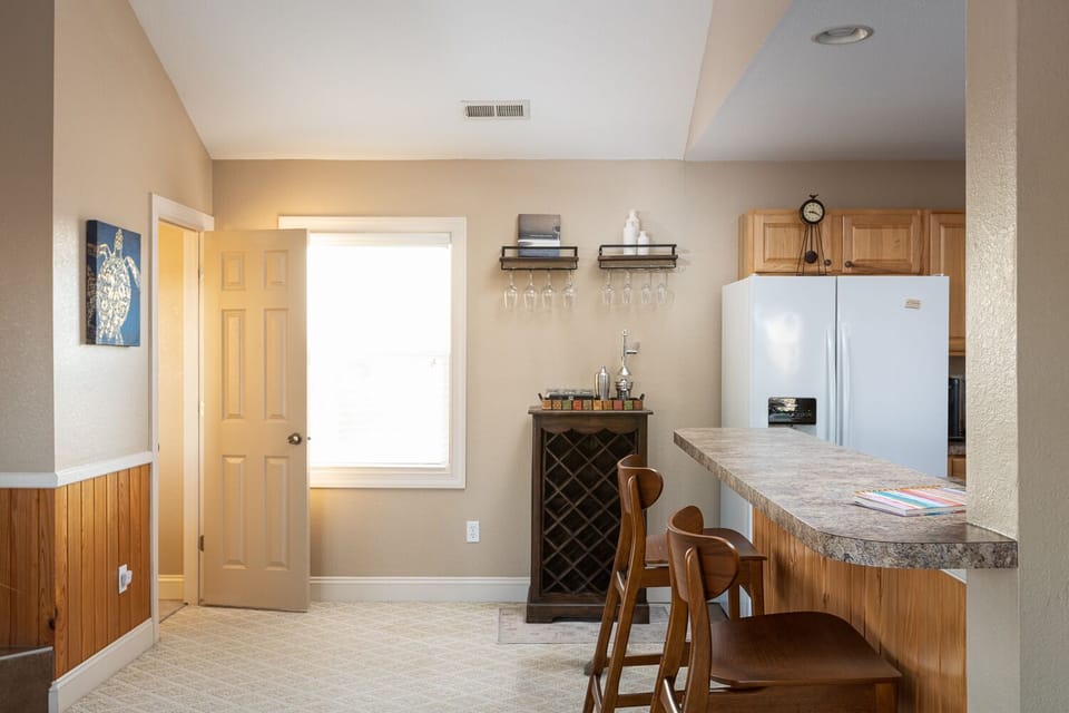 Kitchen island and half bath (3rd floor)