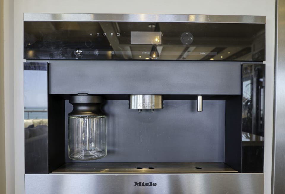 A Miele espresso machine.