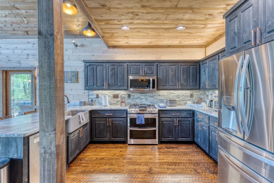 Large well stocked kitchen