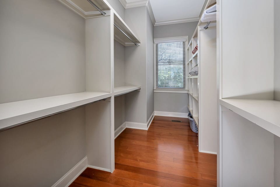 Spacious Primary Closet