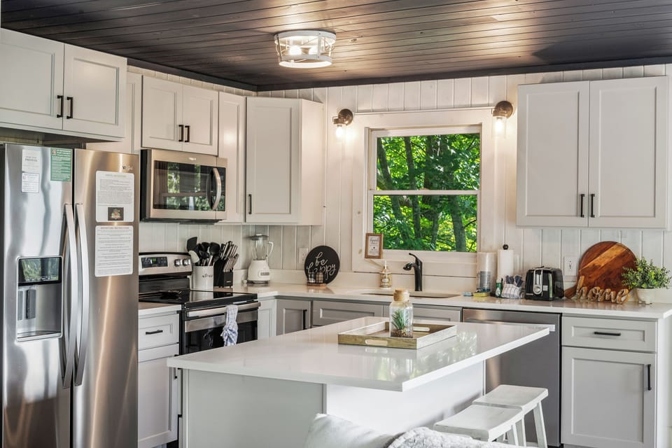 Newly remodeled kitchen with stainless steel