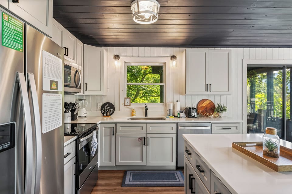Newly remodeled kitchen with stainless steel