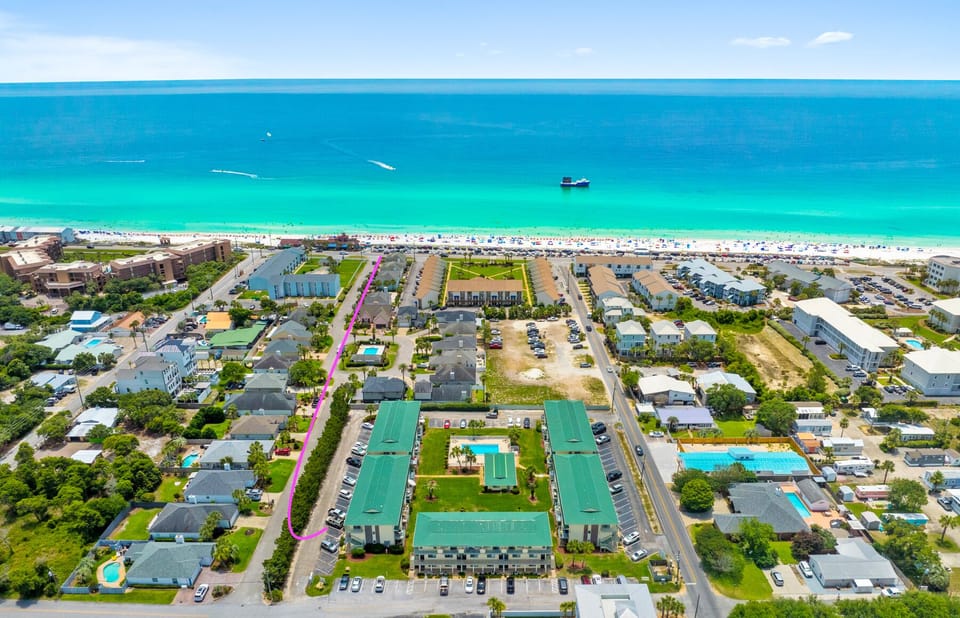 so close to walk! parking is also available at the beach
