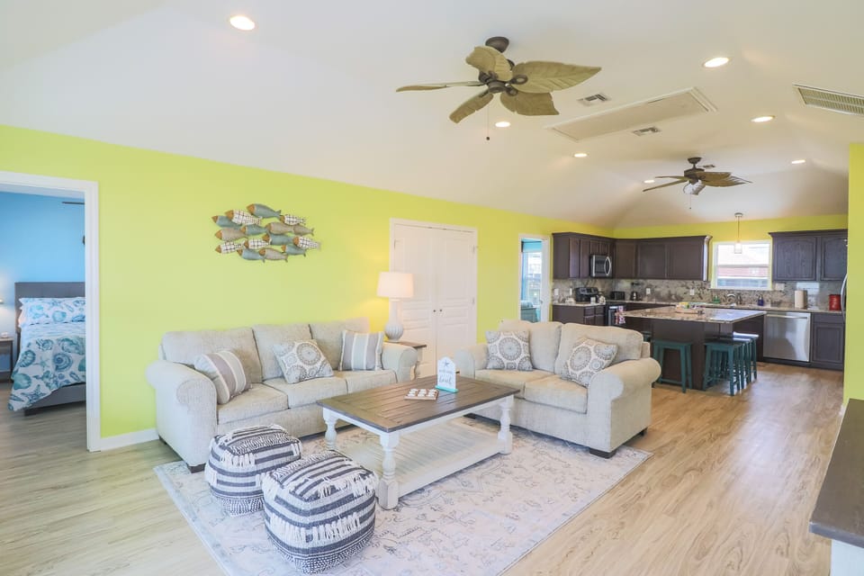 Open concept living area, perfect place to relax with family & friends.