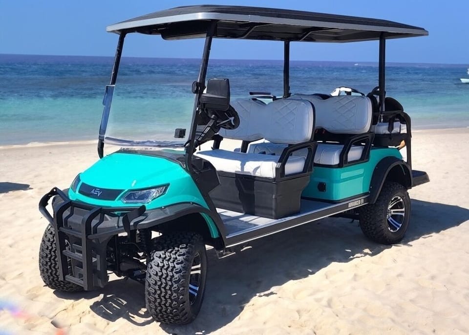 GOLF CART RENTAL! 6 passenger low speed vehicle with parking sticker