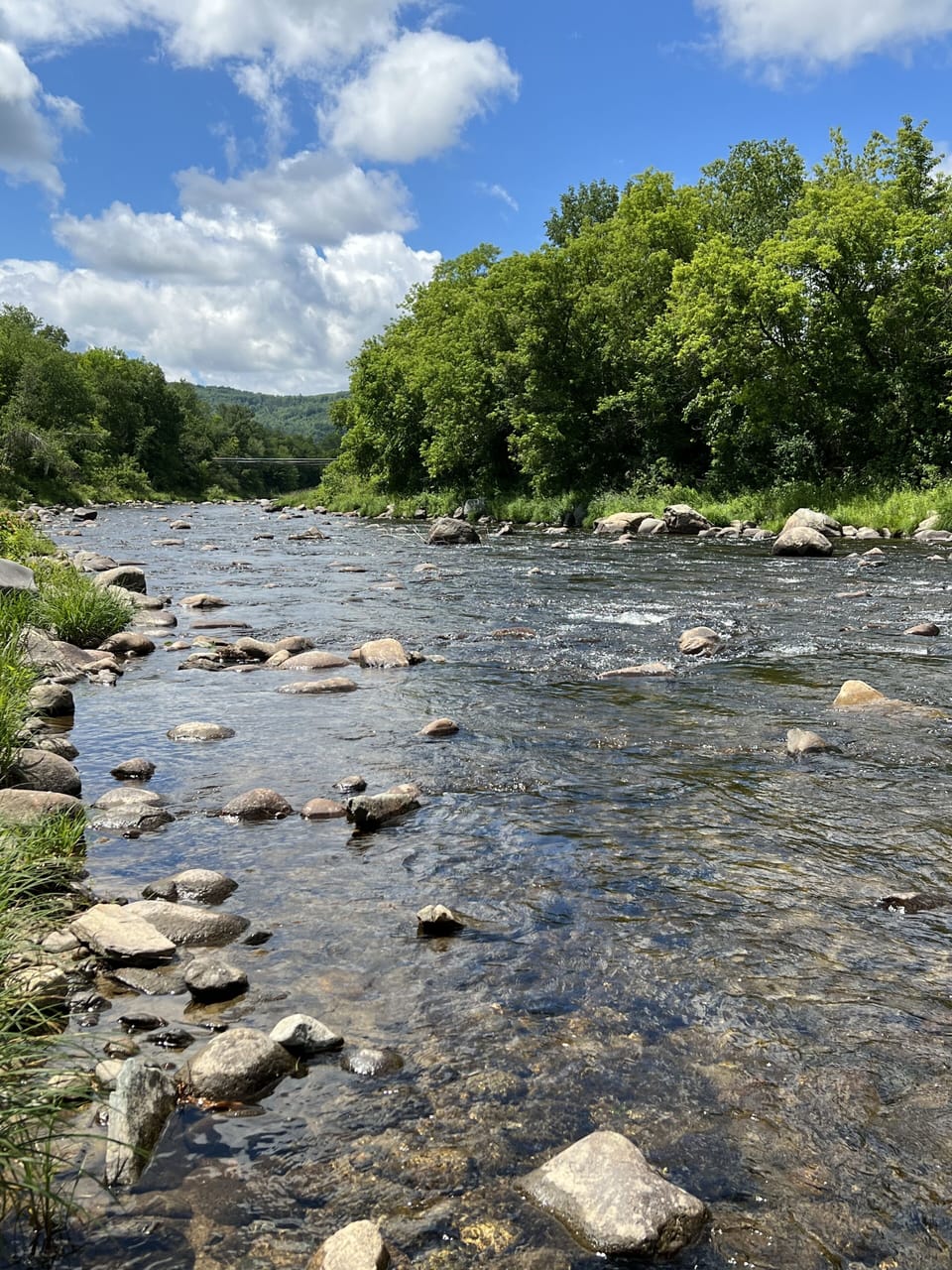 Walking distance to river