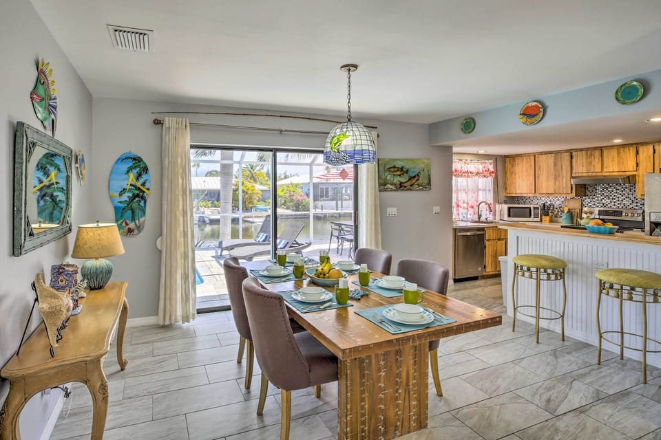 Dining Area | Fully Equipped Kitchen | Main Level