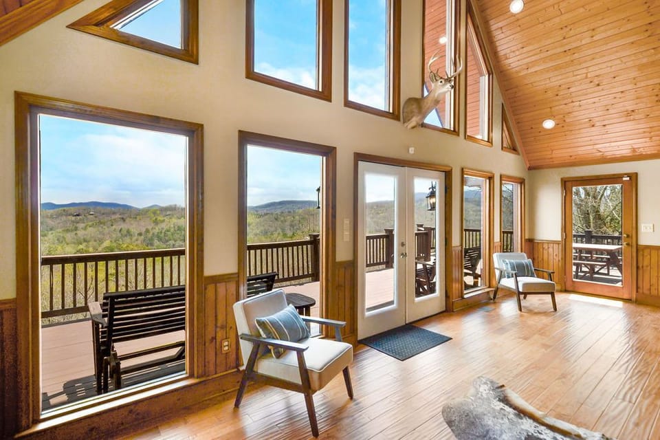 Sit on the deck for hours taking in the view and conversation. 