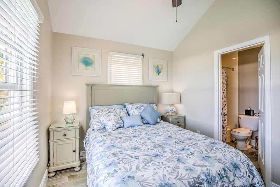 Master bedroom with private bathroom