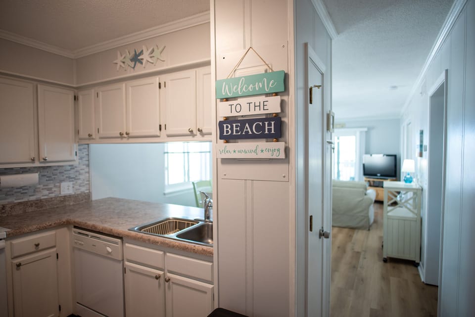 You will see the kitchen first walking in from the front door. Welcome!