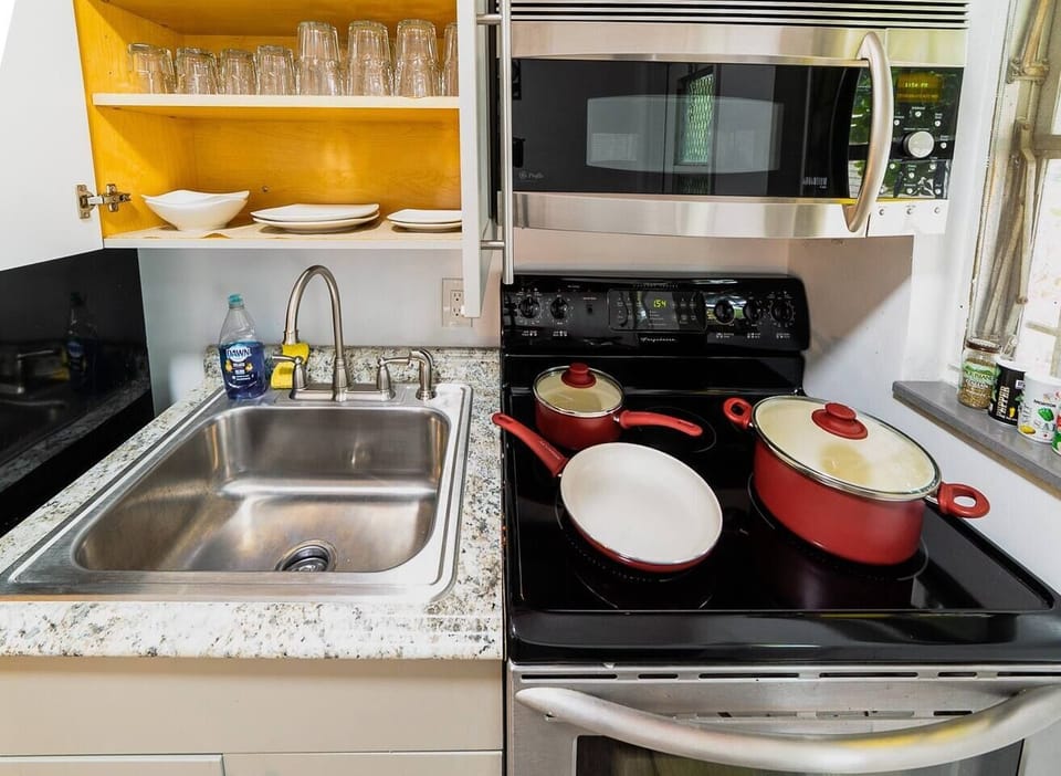 Non-stick ceramic pots and pans.