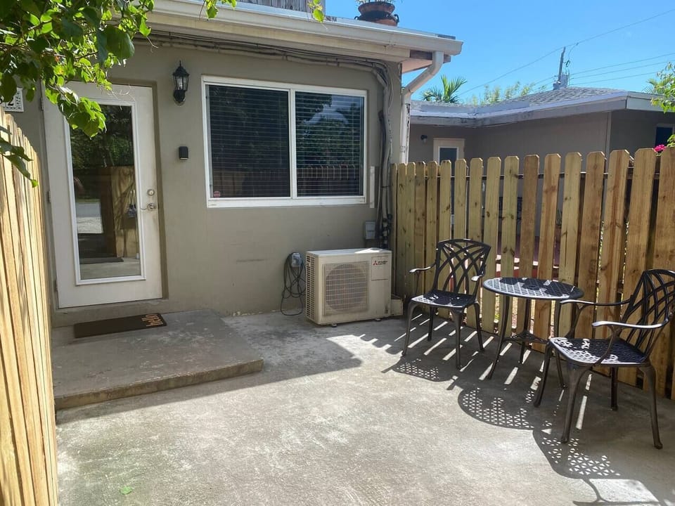 Private patio.