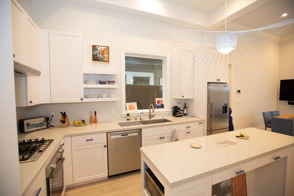 Kitchen island.