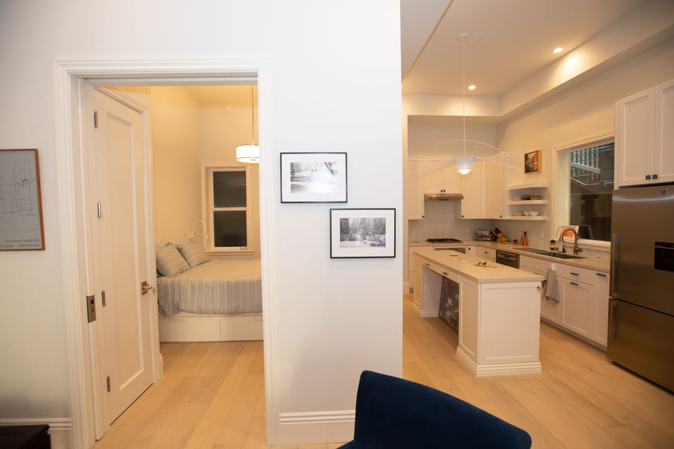 Kitchen and bedroom