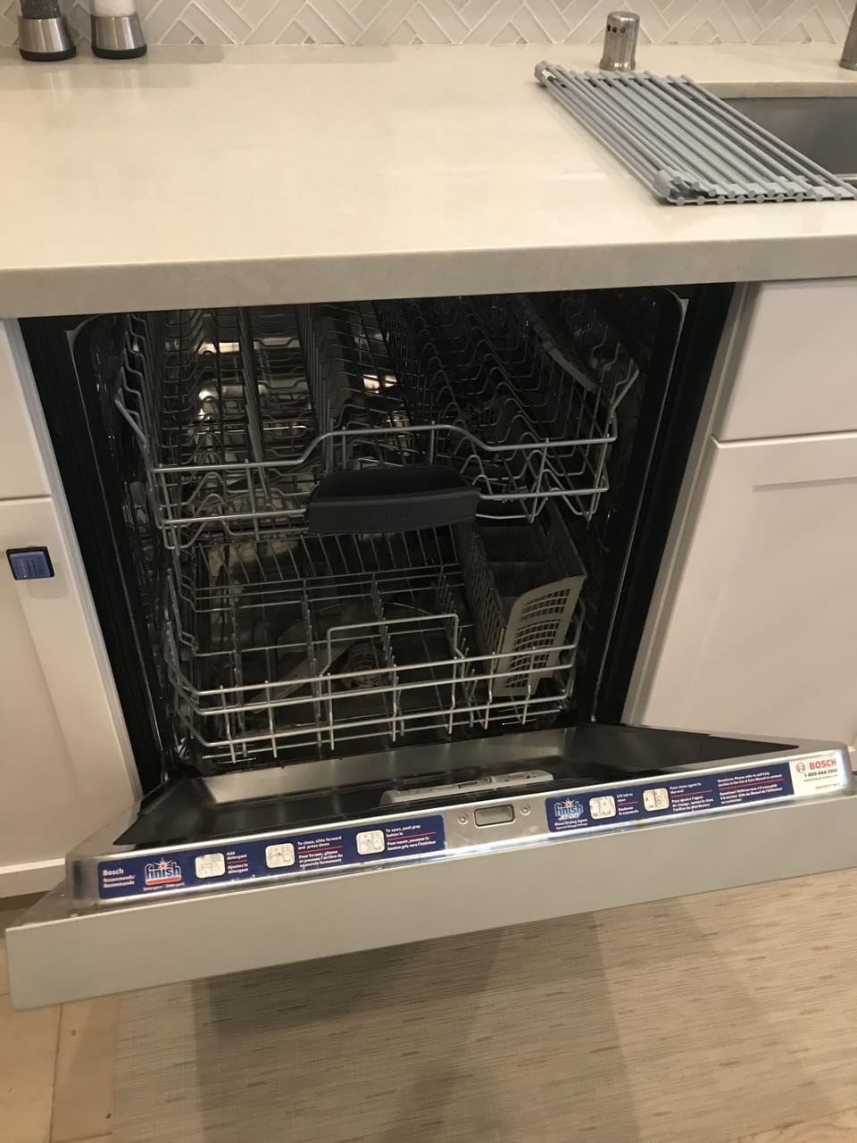 Open dishwasher.