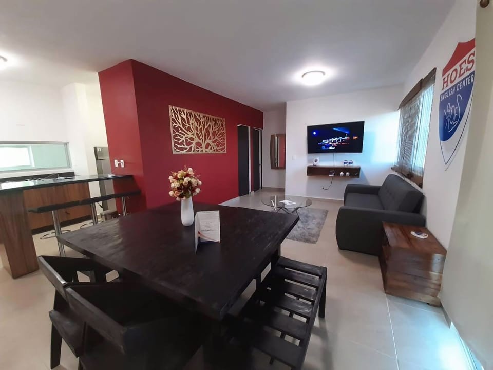 Apartment, 2 Bedrooms, Balcony, Garden View | Living area | Smart TV
