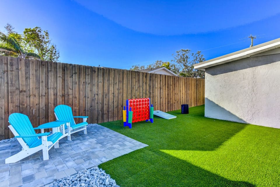 Cookout, Relax, and play Cornhole, connect 4, or frisbee games!