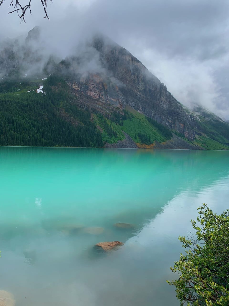 Back side of Lake Louise