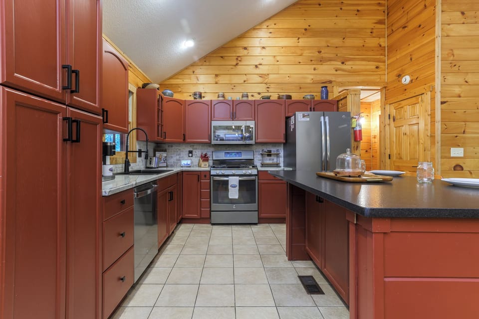 Gourmet Kitchen with Stainless Steel Appliances