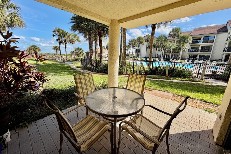ocean side/poolside patio