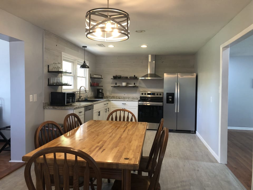 Dining and kitchen