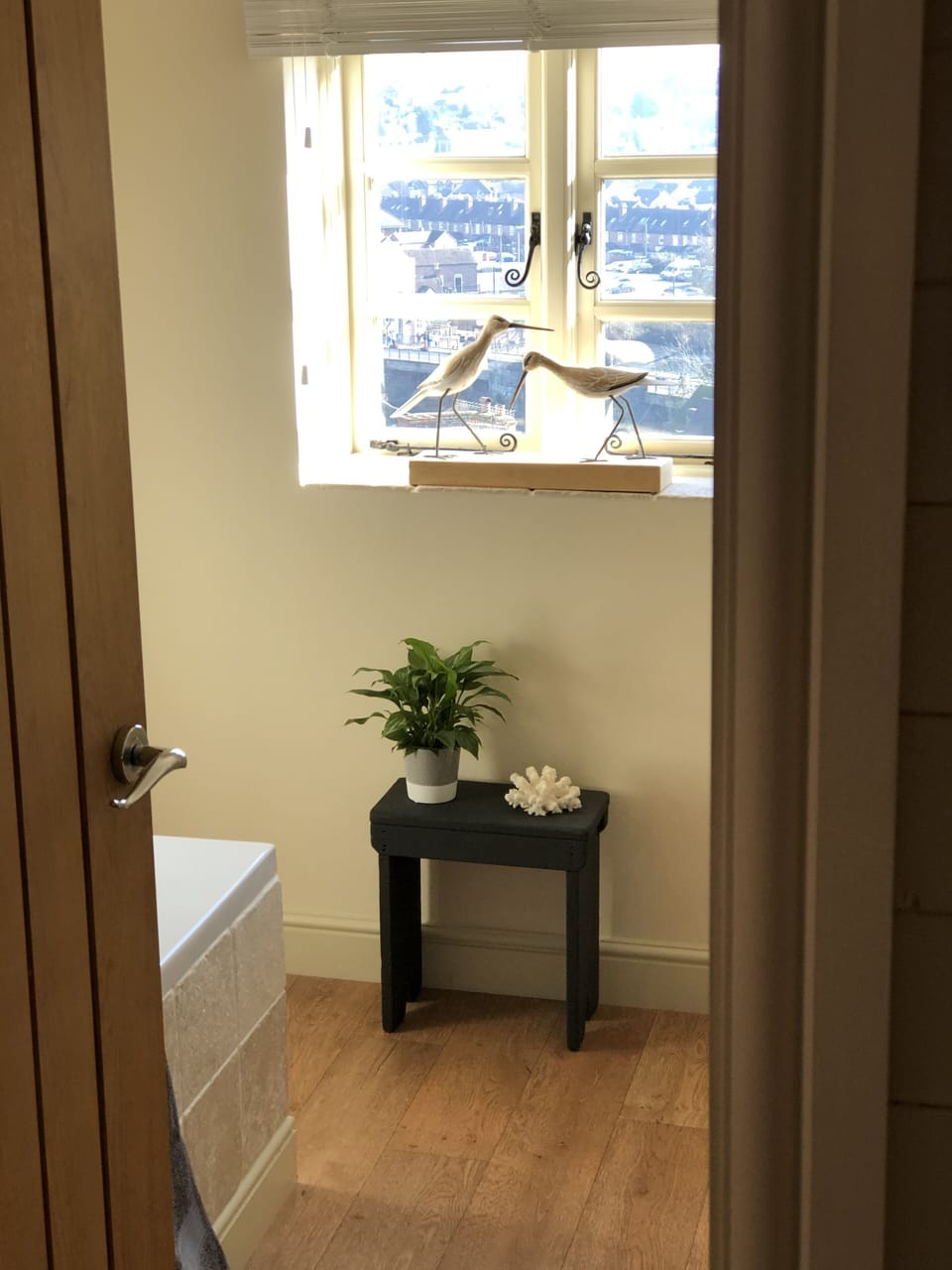 Bathroom with views over Severn Valley
