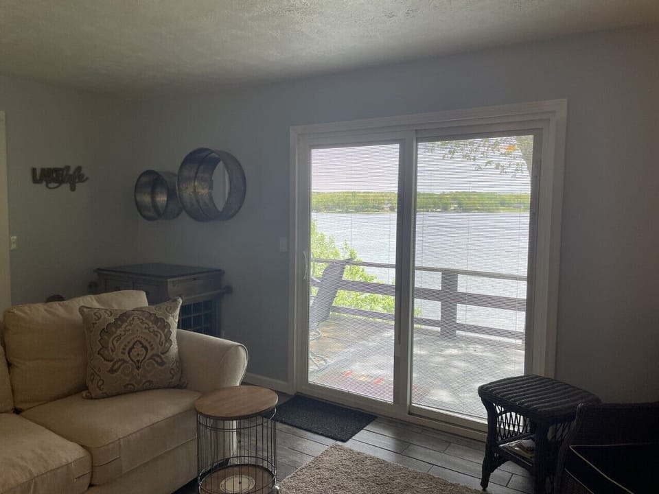 Upstairs/Main living room has access to back deck/great views!