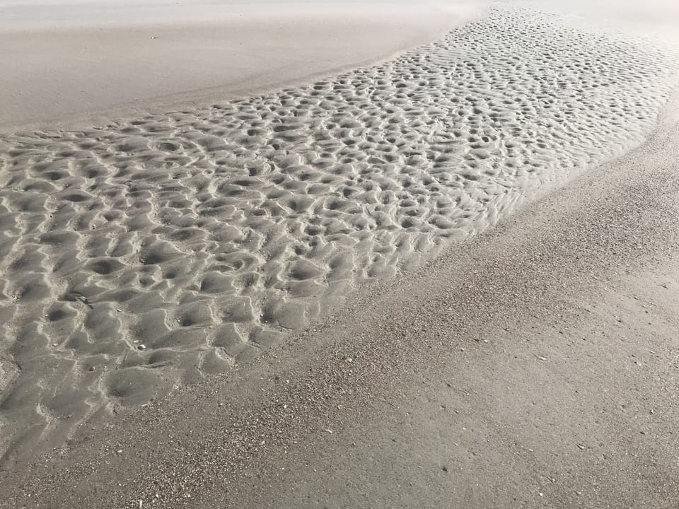 Toes in the sand
