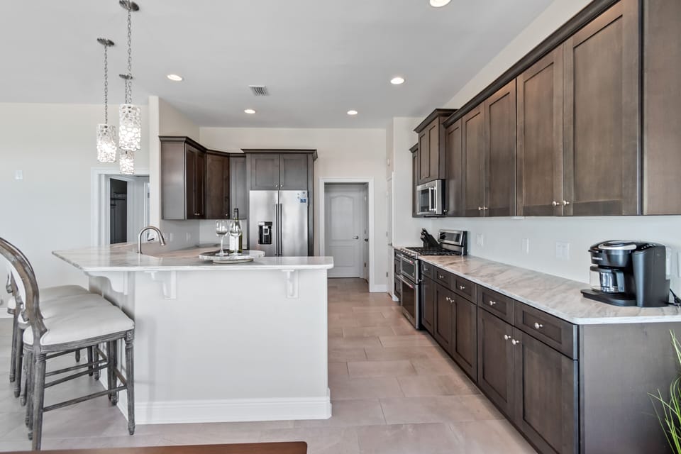 Large gourmet kitchen