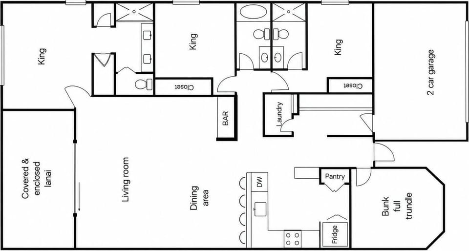 Vacation home floor plan