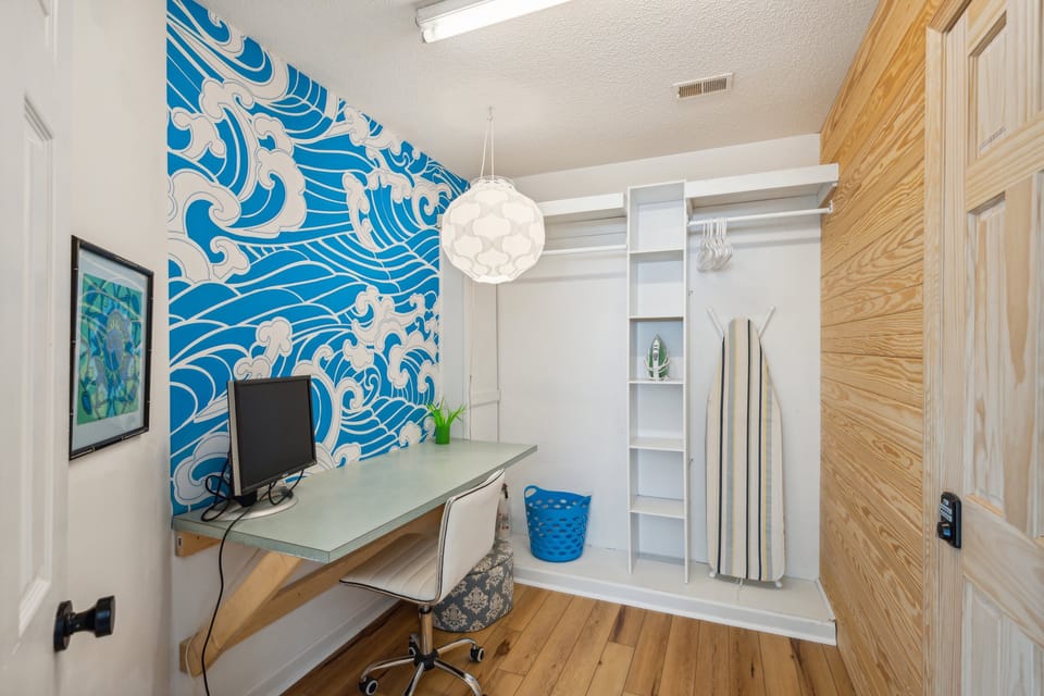Closet and office space off the primary bedroom.