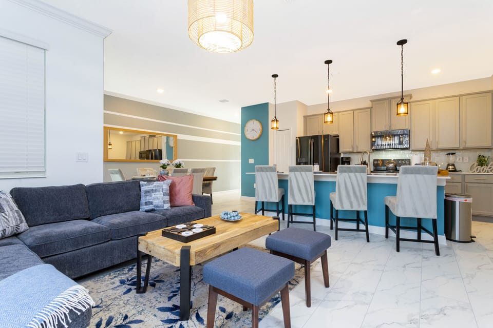 Family Townhome, 4 Bedrooms | Living area | 60-inch Smart TV with cable channels, Netflix, Hulu