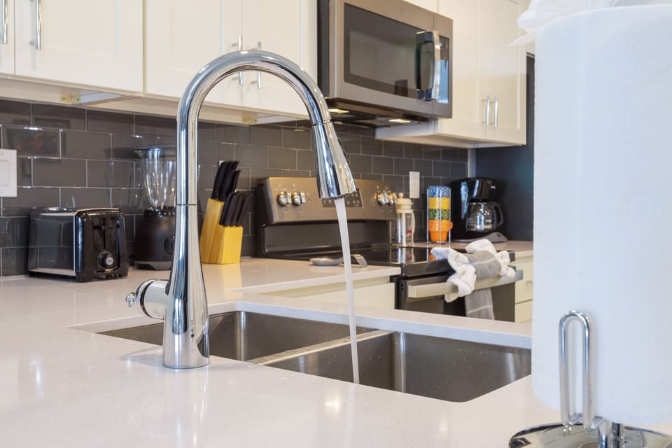 Family Apartment, 2 Bedrooms | Private kitchen | Full-size fridge, microwave, oven, stovetop