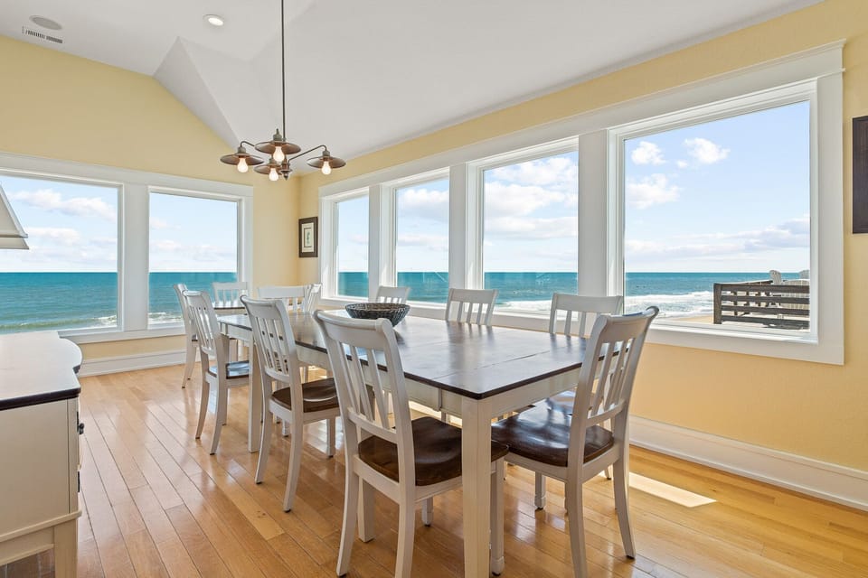 Dining Area with Ocean Views on Third Level