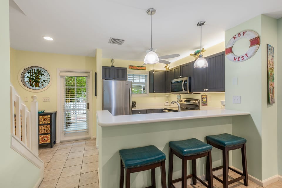 Casual bar top seating