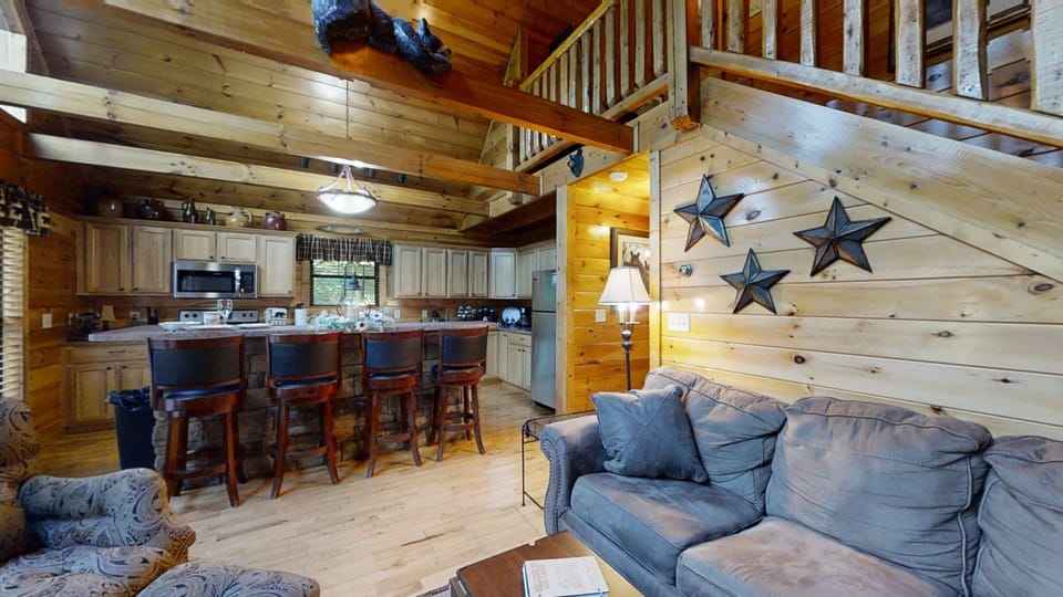 Cabin, 2 Bedrooms | Living area | TV