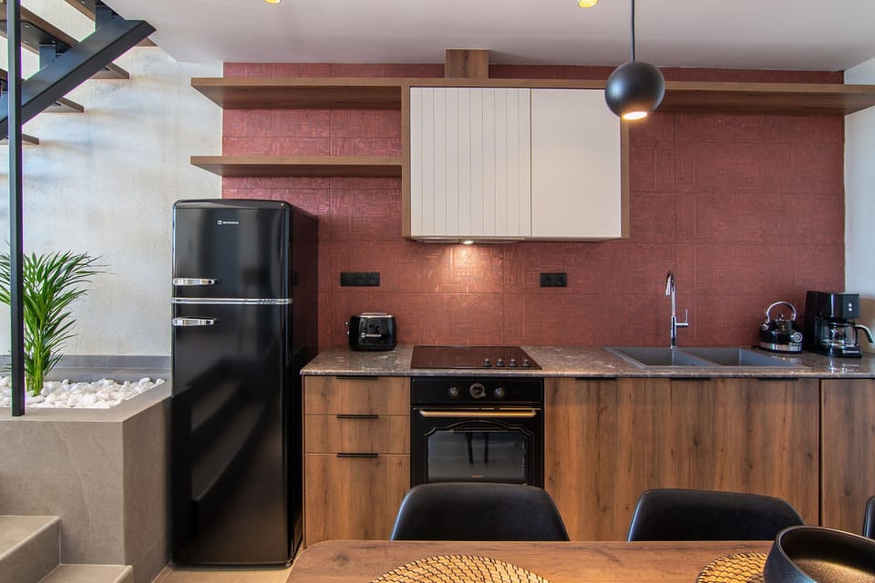 Metatulia 3, Plakias, Sea View, Dining room/kitchen area