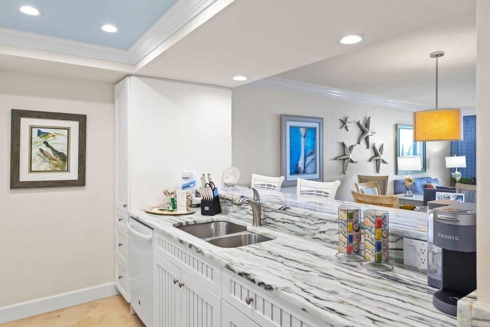 Gorgeous renovated kitchen is fully equipped