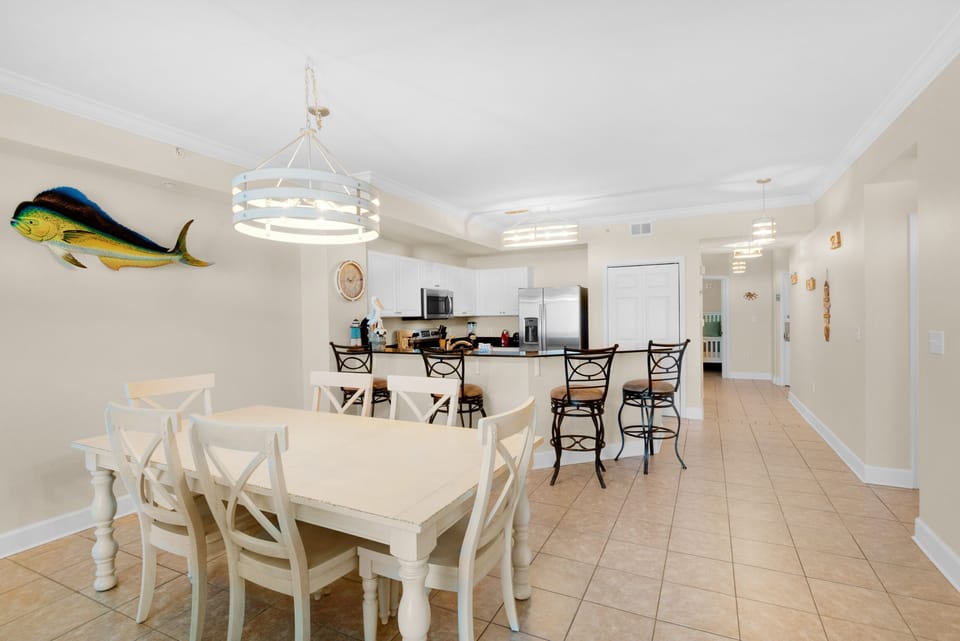 View from dining to kitchen