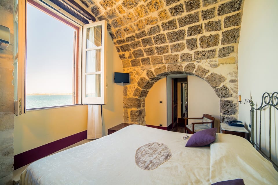 Panoramic Double Room, Sea View | Premium bedding, down comforters, memory foam beds, free minibar items