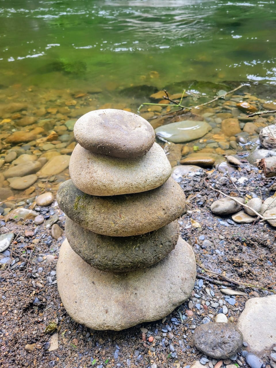 The river is a rock hunter's paradise!! 