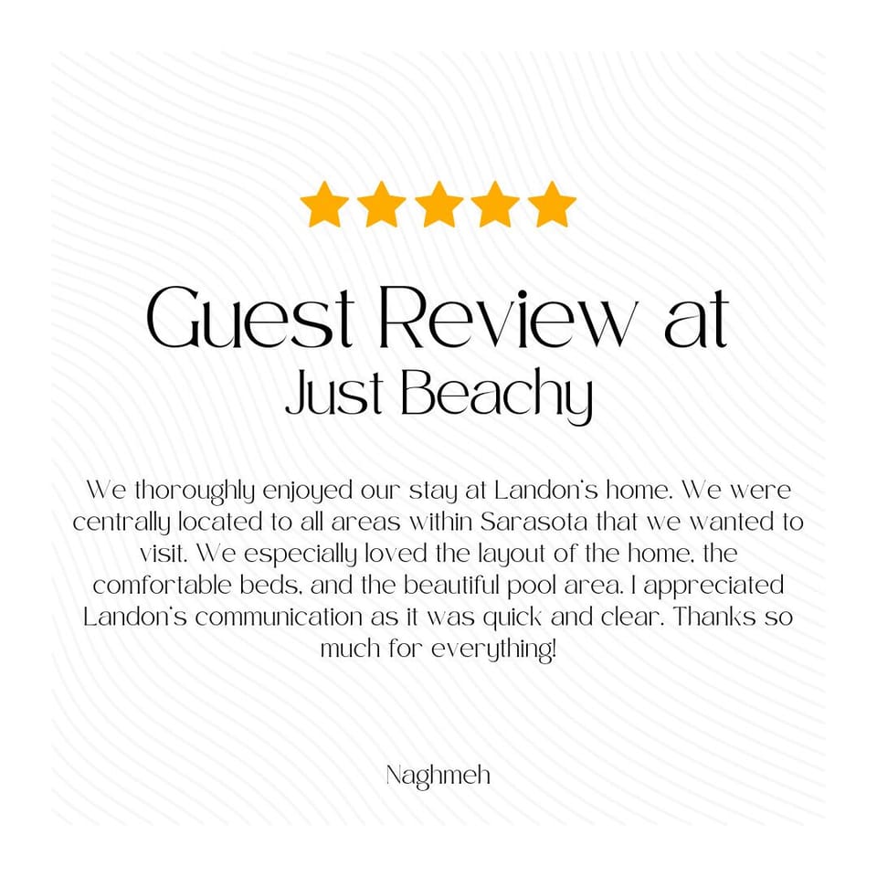 To see what previous guests have loved about their stay at Just Beachy, check out our fantastic online guest reviews!