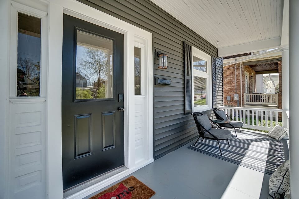 Front porch perfect for morning coffee :)