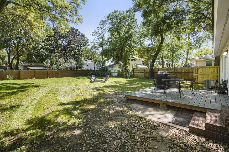 Back Patio with Weber Grill