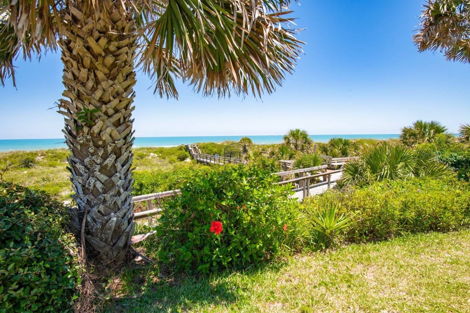 It's a beautiful walk down to the beach.